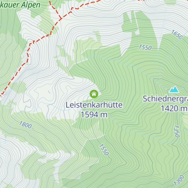 Map of Leistenkarhütte