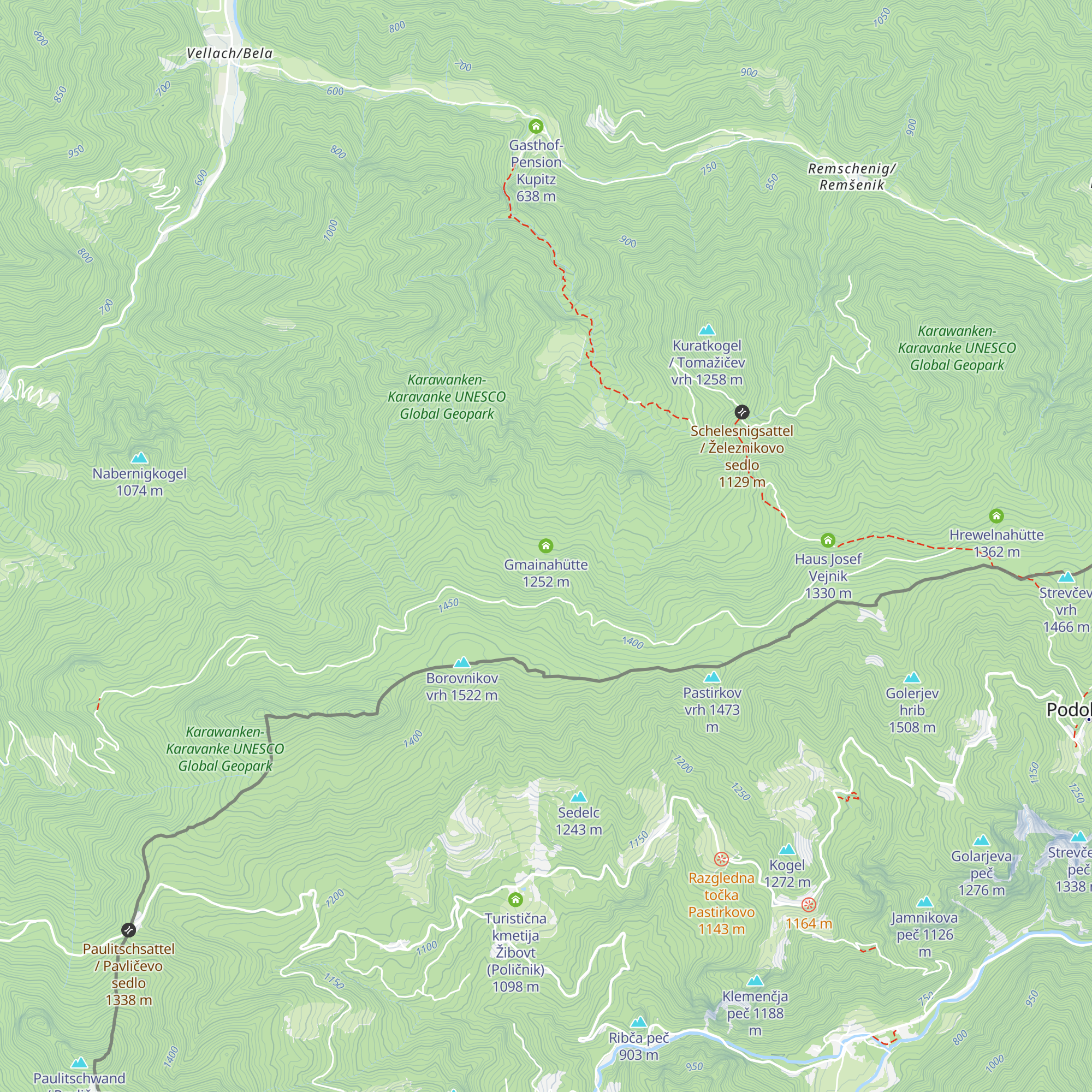 Gmainahütte map