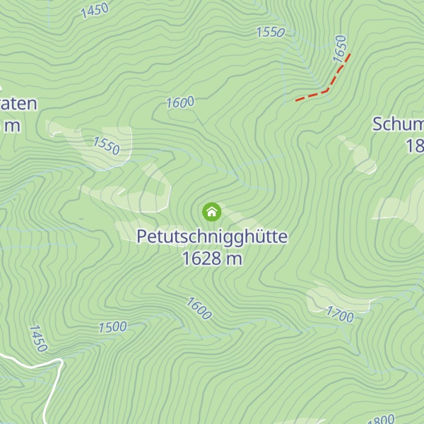Map of Petutschnigghütte