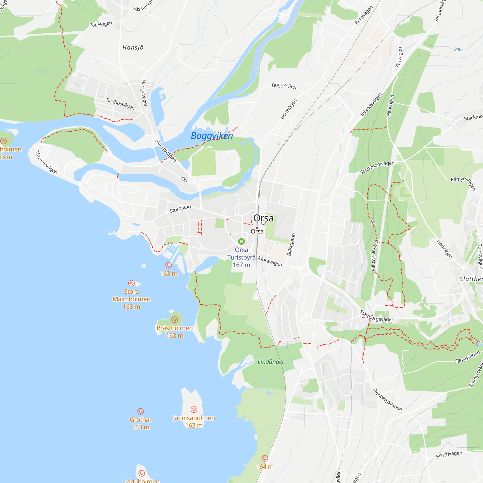 Orsa Turistbyrå map