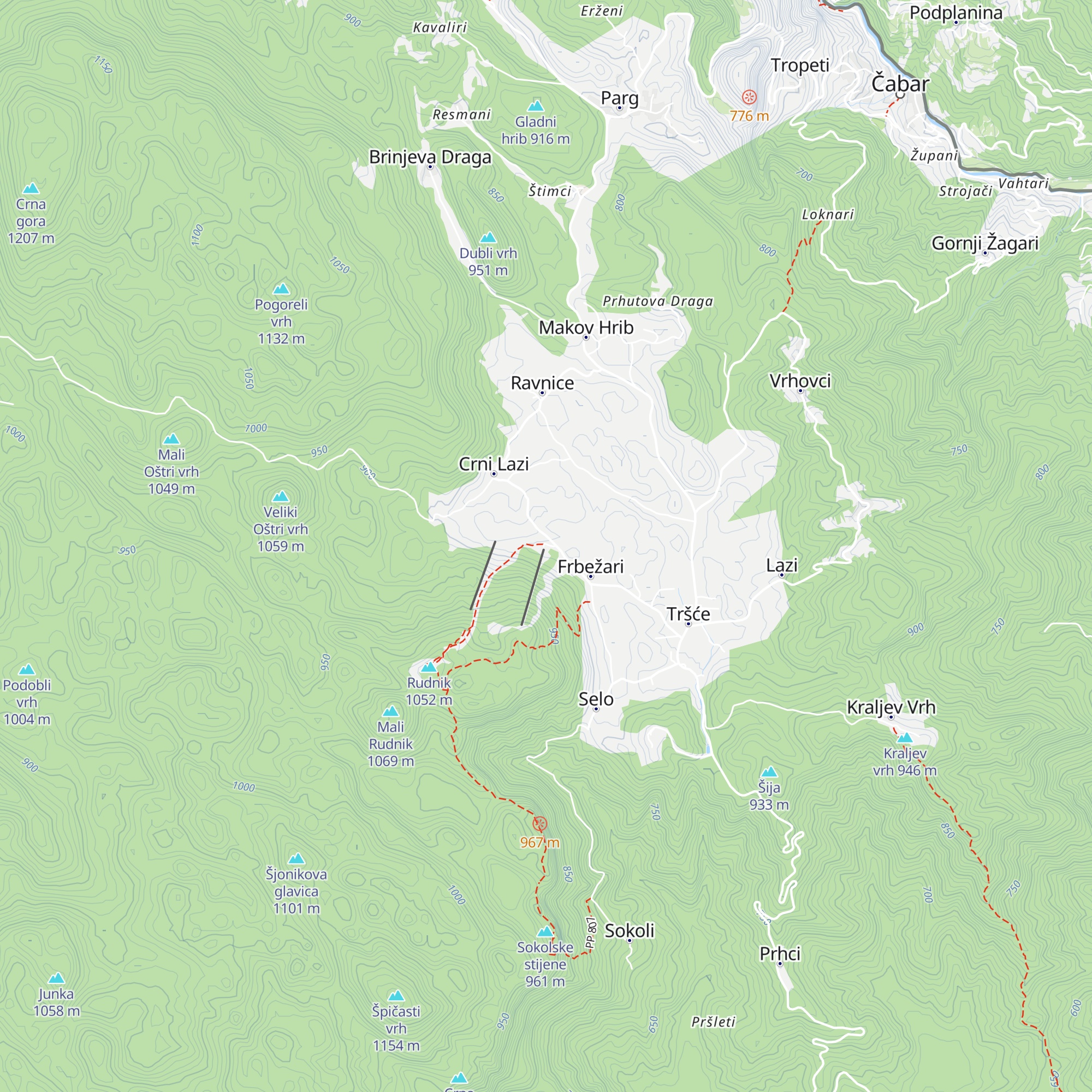 Brvnara map