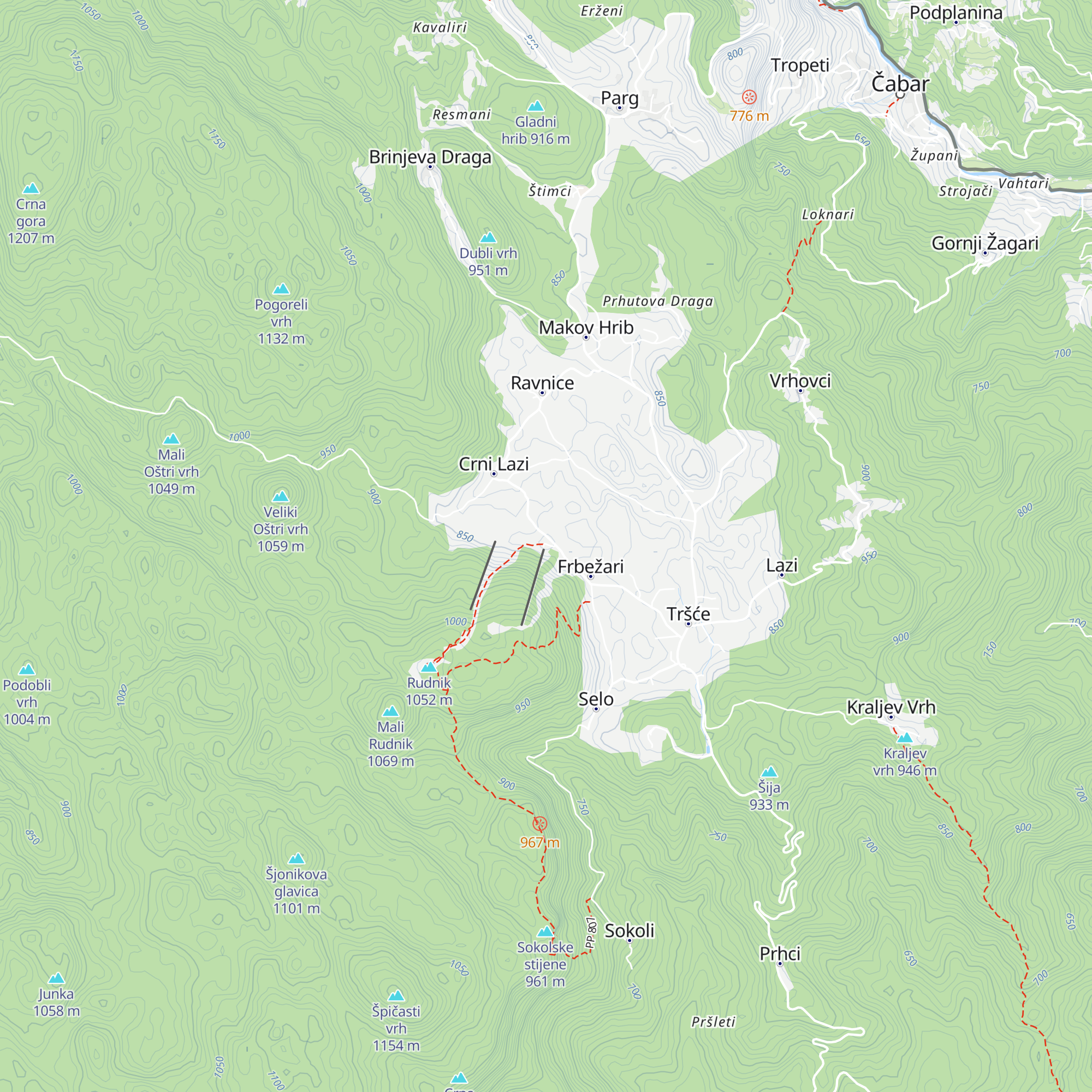 Brvnara map