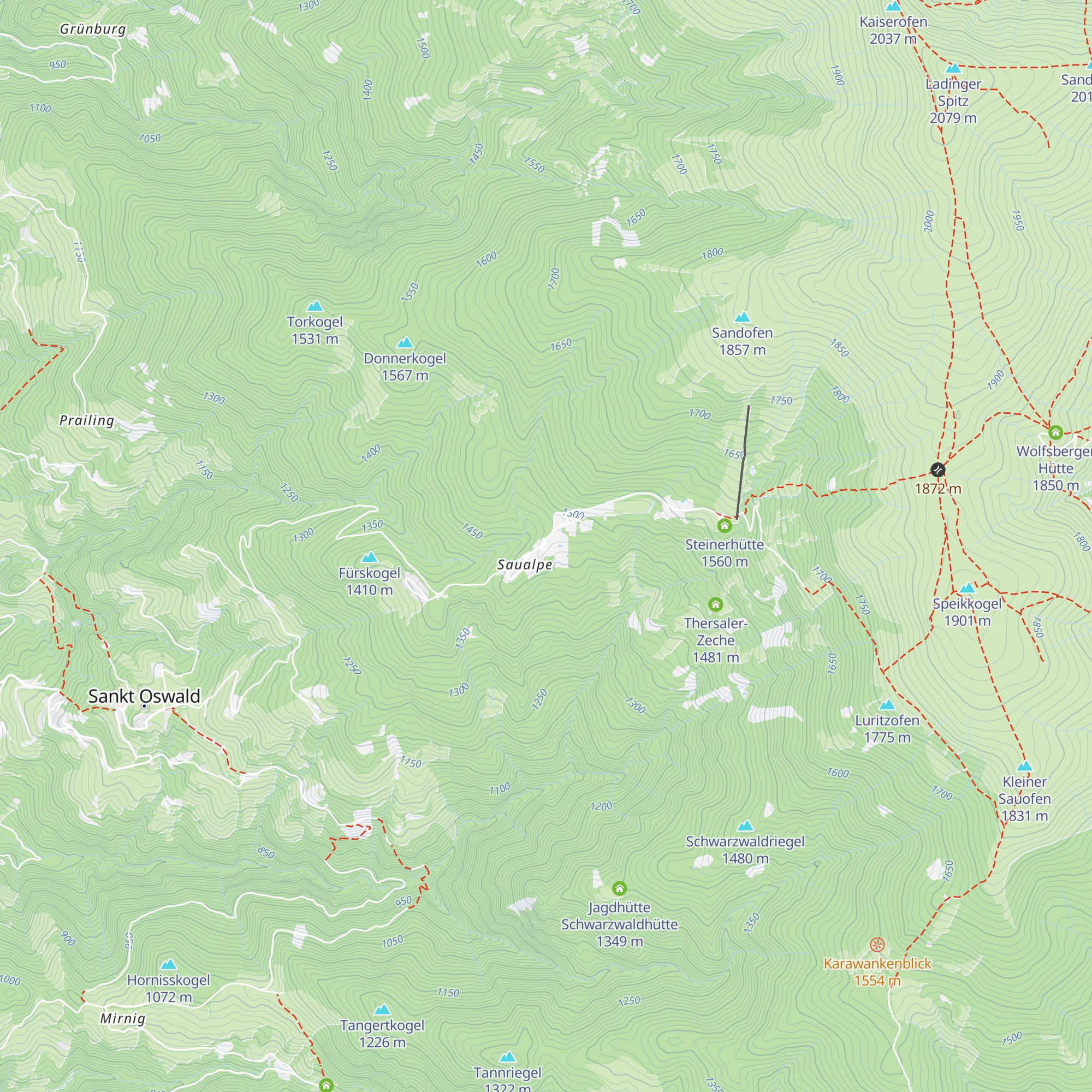 Druckerhütte map