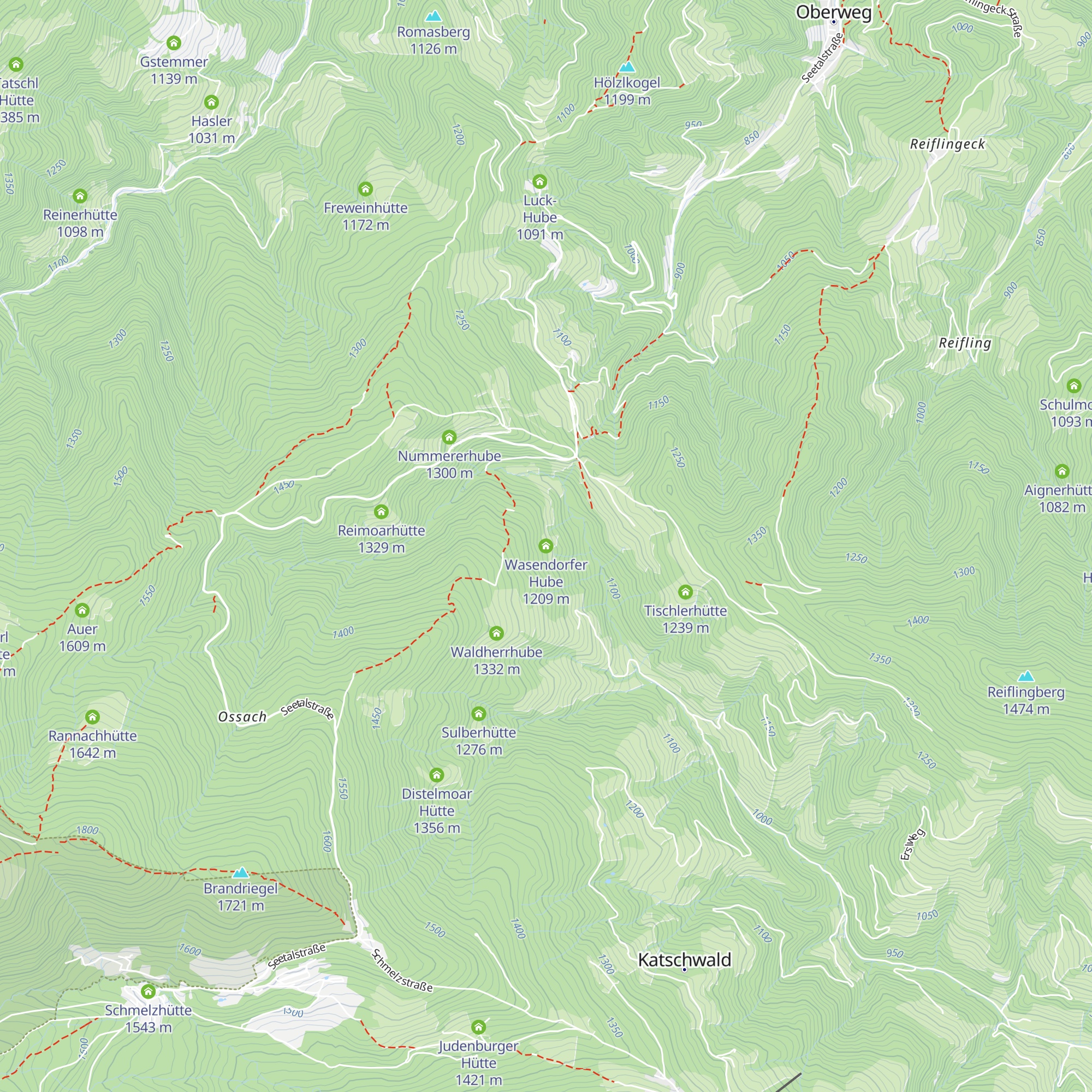 Wasendorfer Hube map