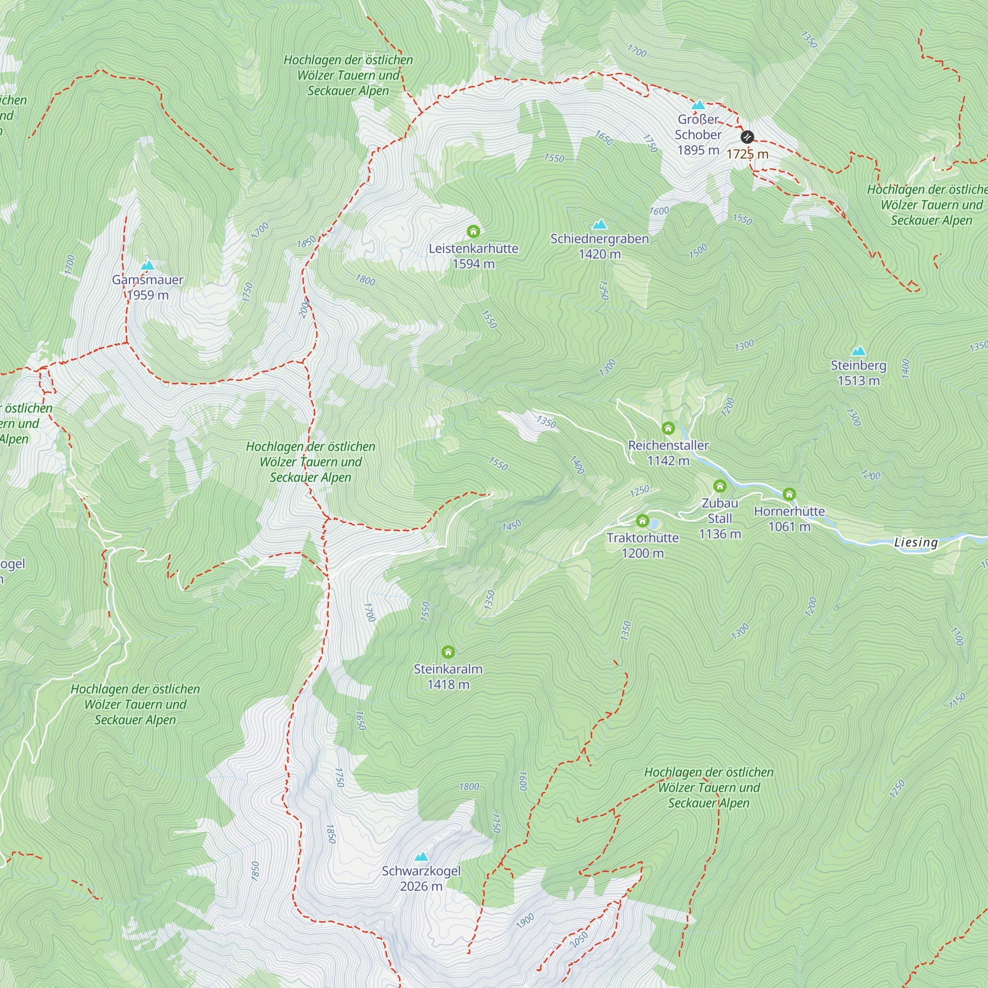 Beisteiner Alm map