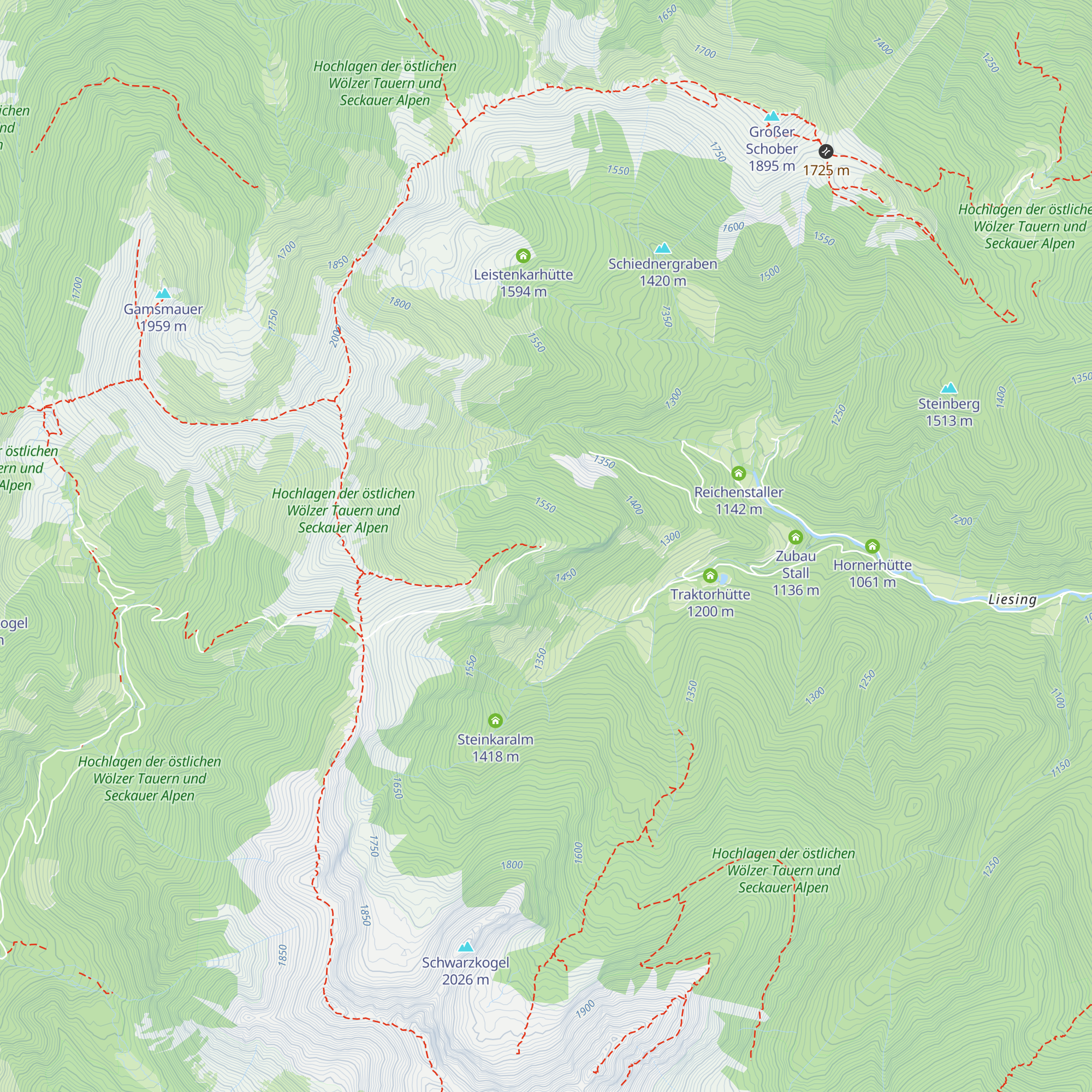 Beisteiner Alm map
