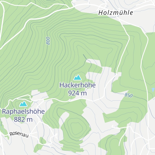 Map of Hackerhöhe