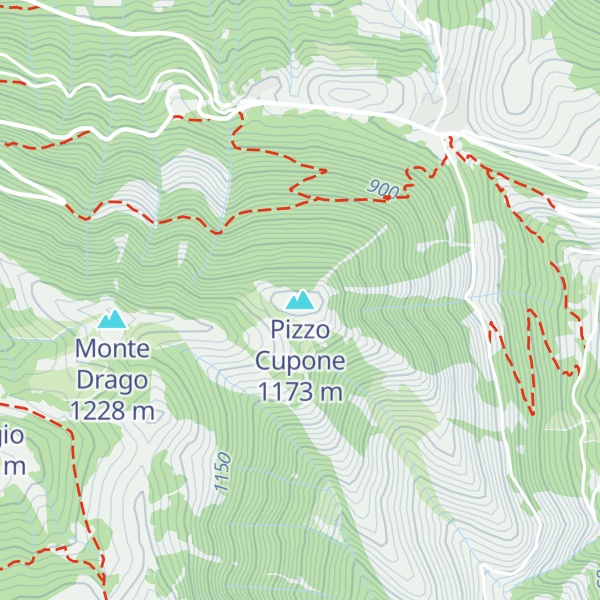 Map of Pizzo Cupone