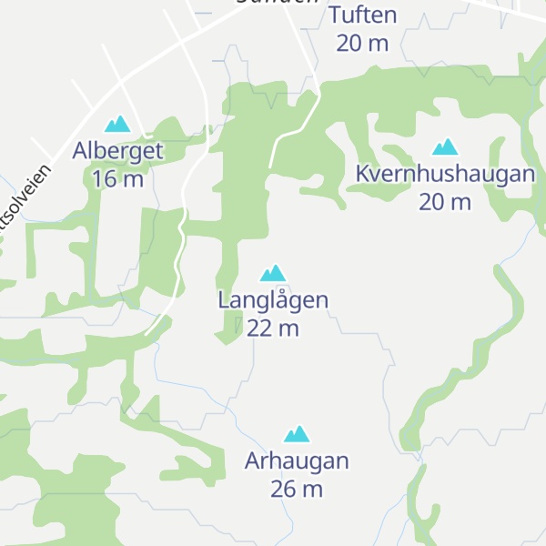Map of Langlågen