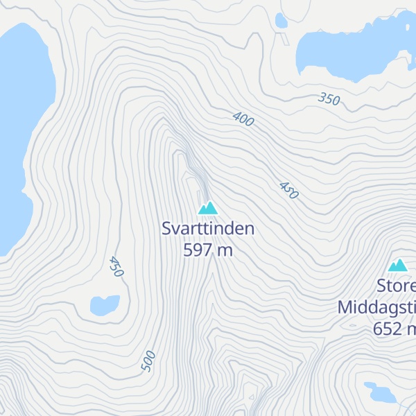 Map of Svarttinden