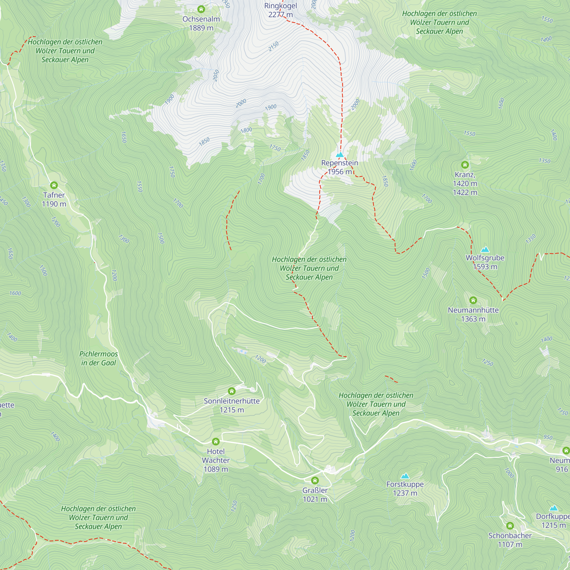 Kleinganghütte map
