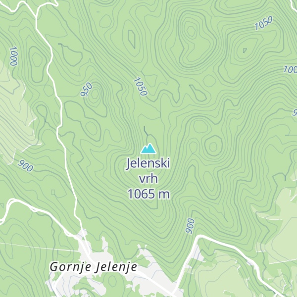 Map of Jelenski vrh