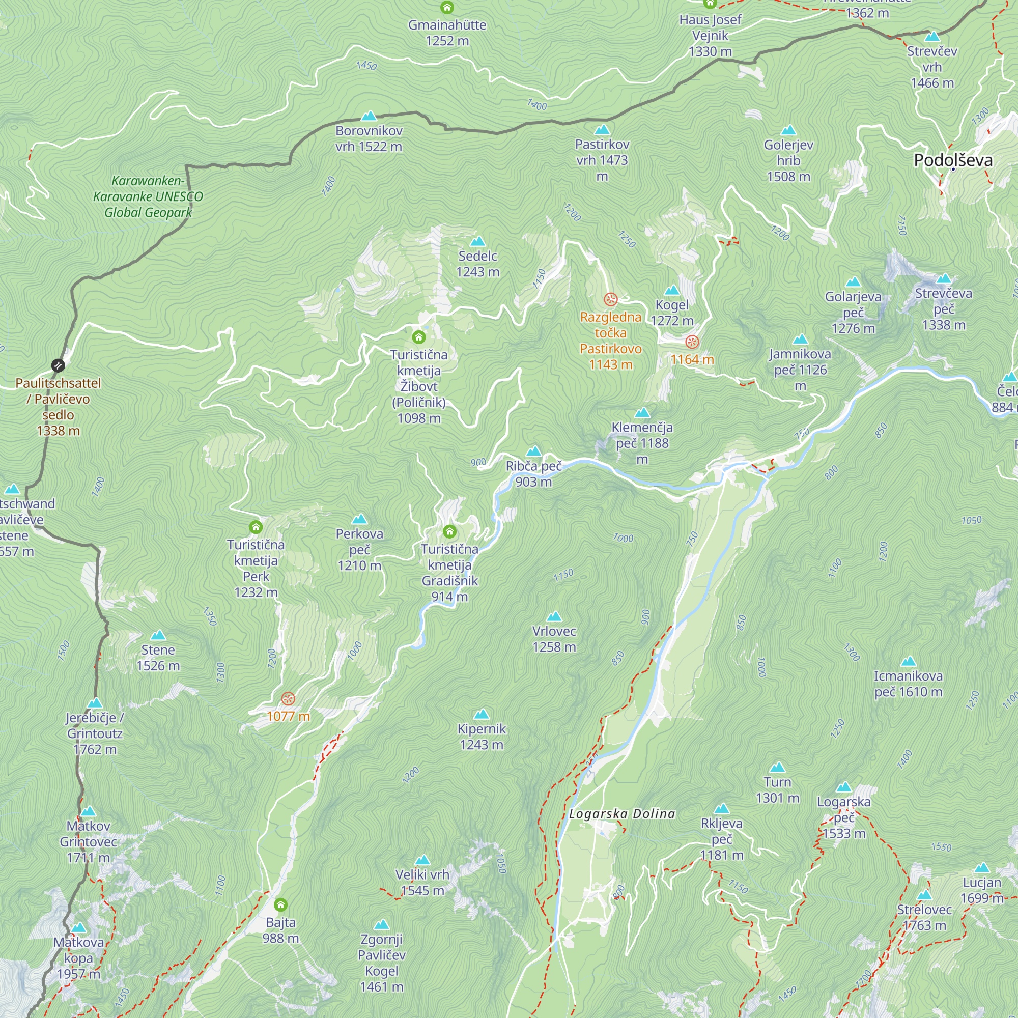 Domačija Vrlovčnik map