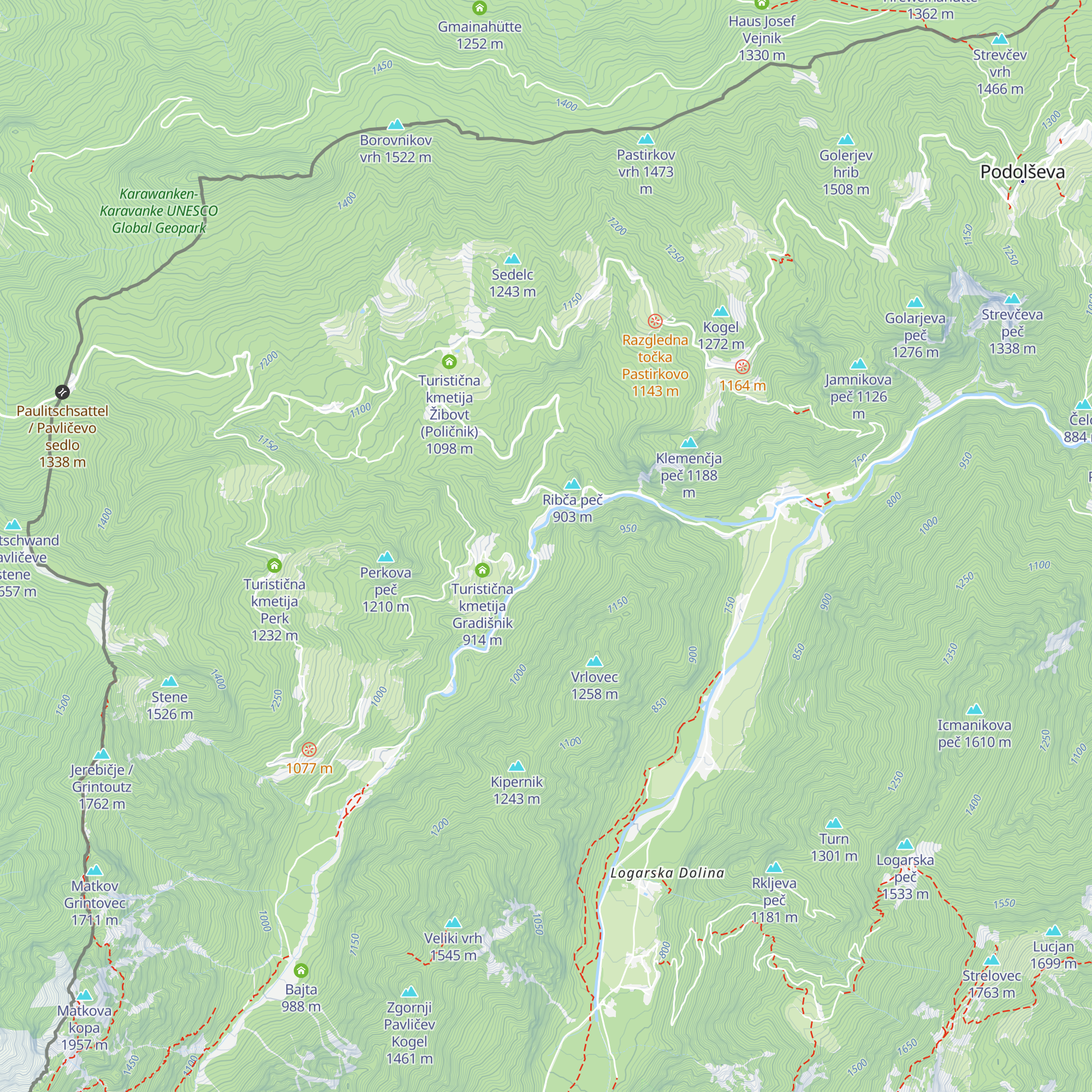 Domačija Vrlovčnik map