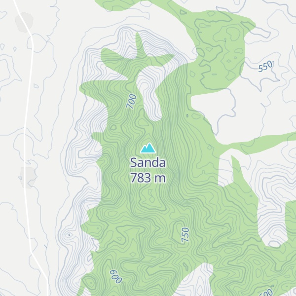 Map of Sanda