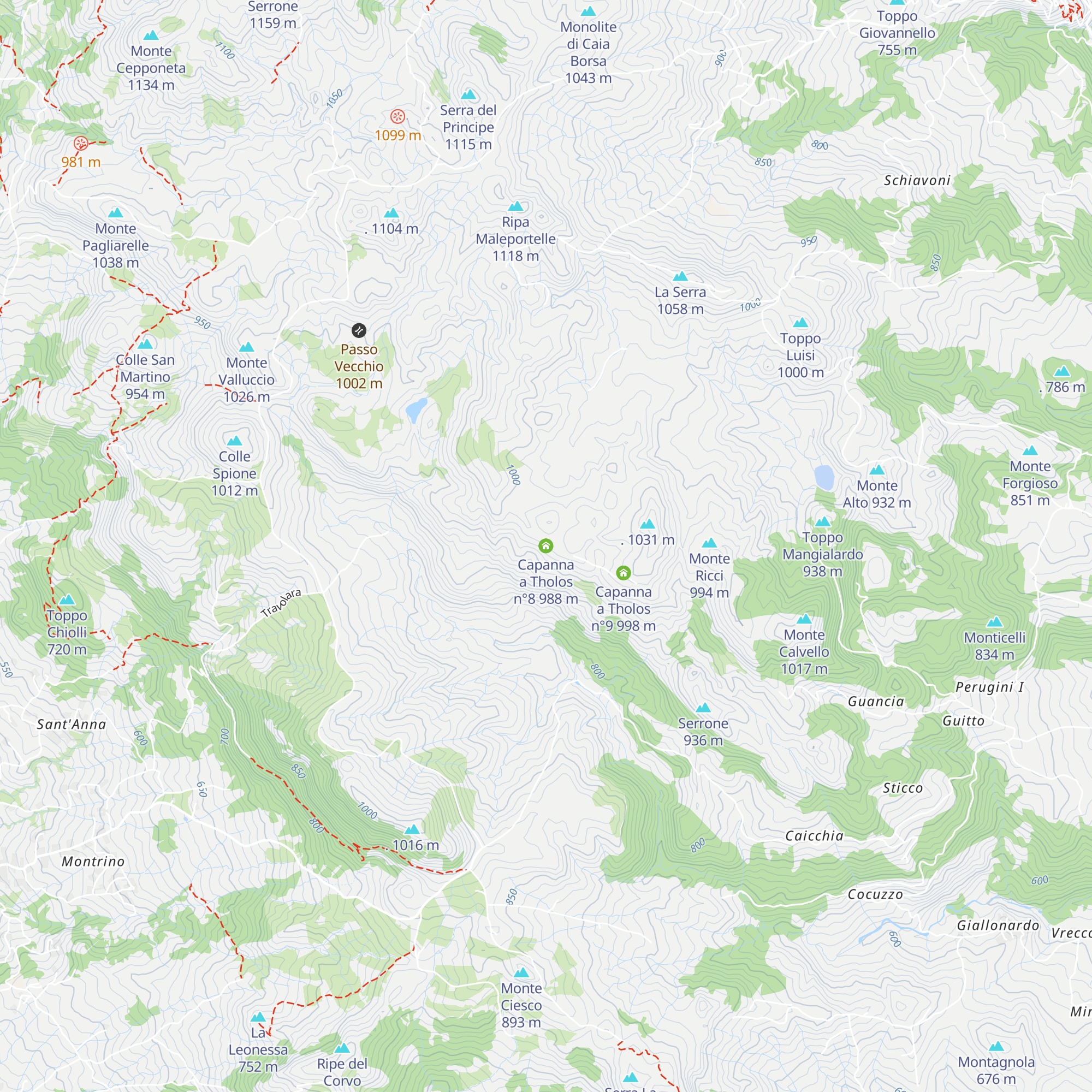 Capanna a Tholos n°8 map