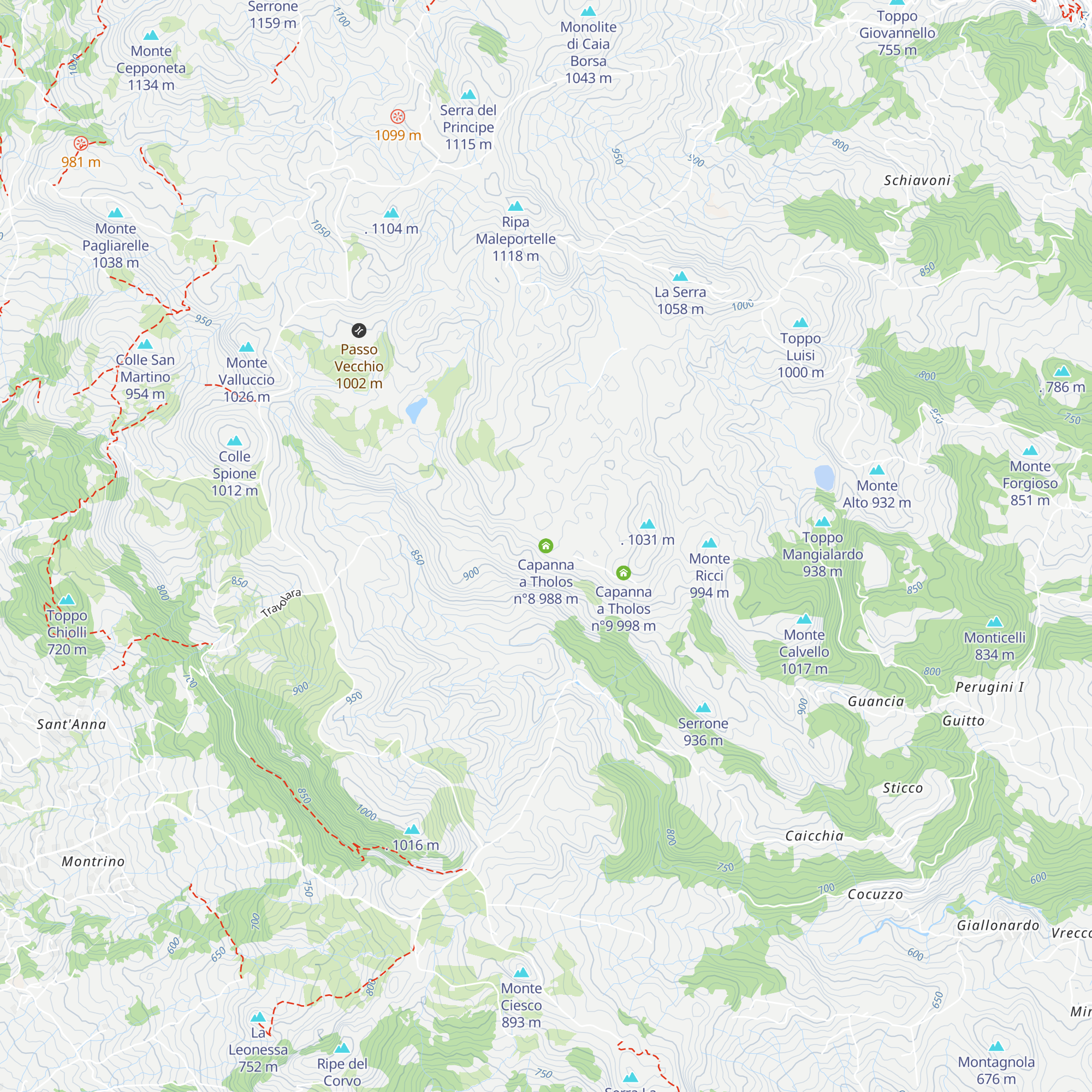 Capanna a Tholos n°8 map