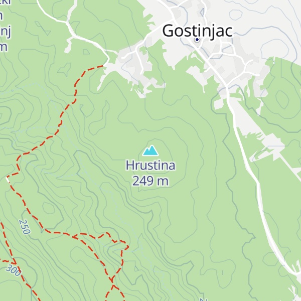 Map of Hrustina
