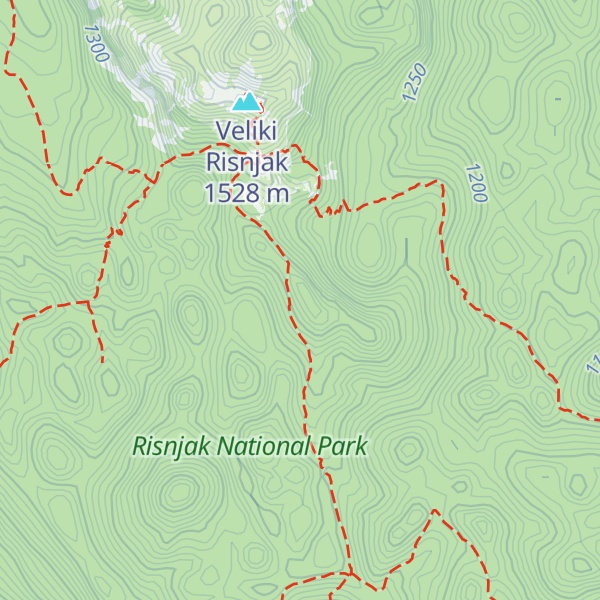 Map of Južni Mali Risnjak