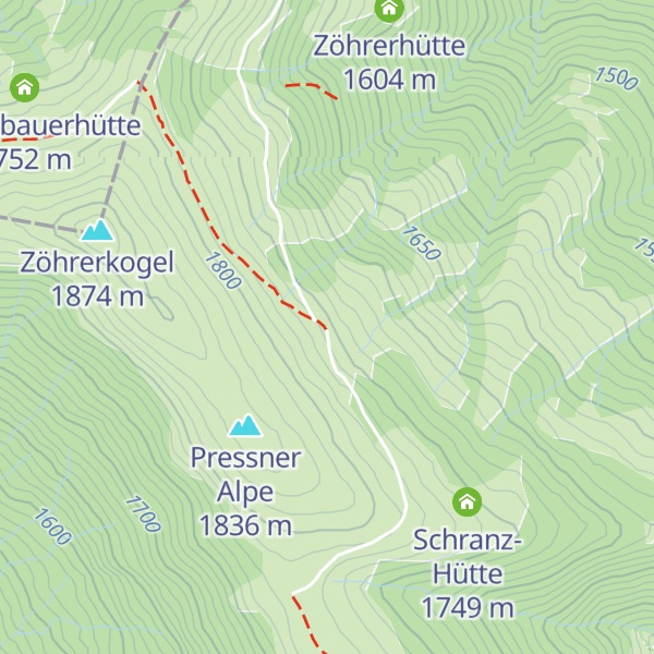 Map of Feldalmhütte