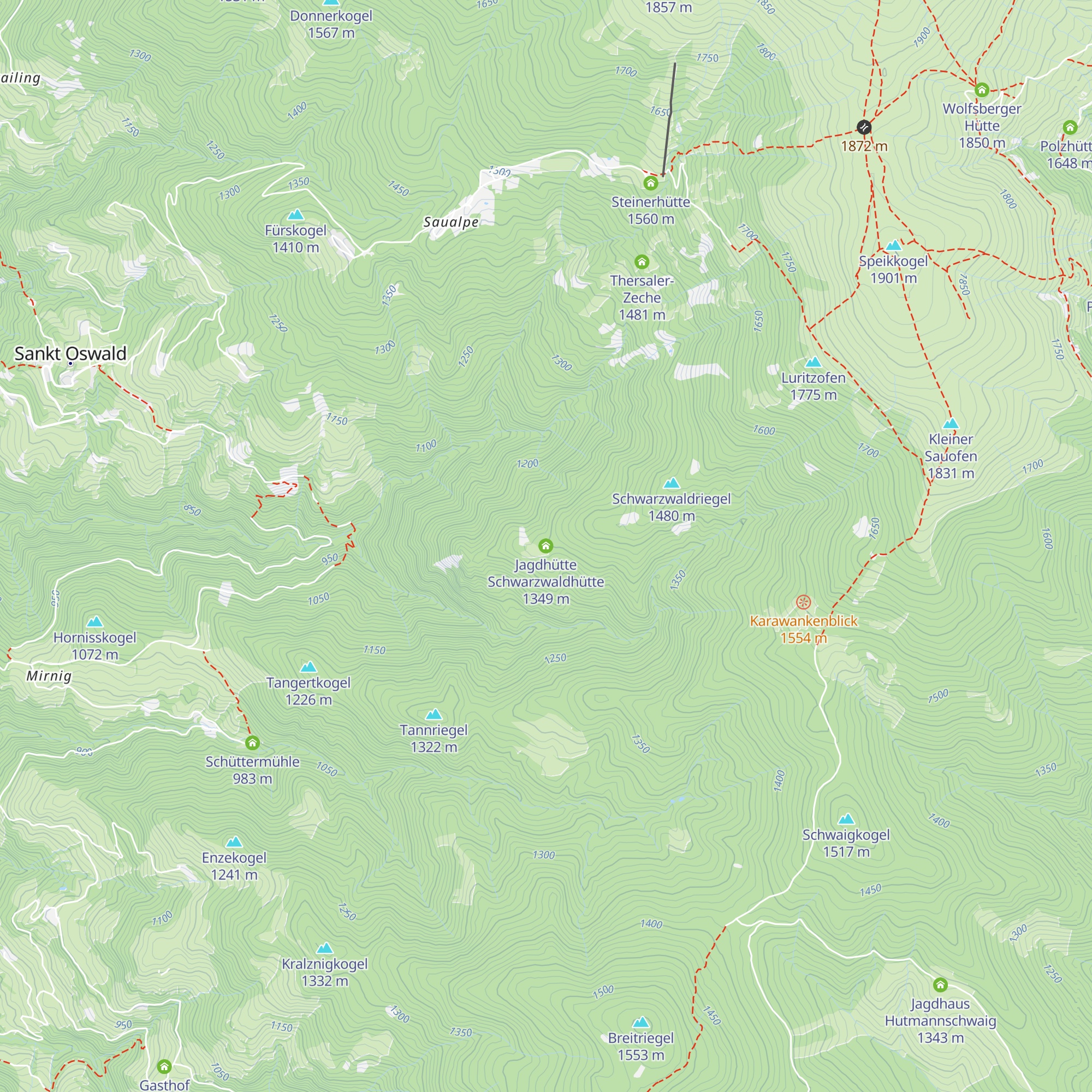 Jagdhütte Schwarzwaldhütte map