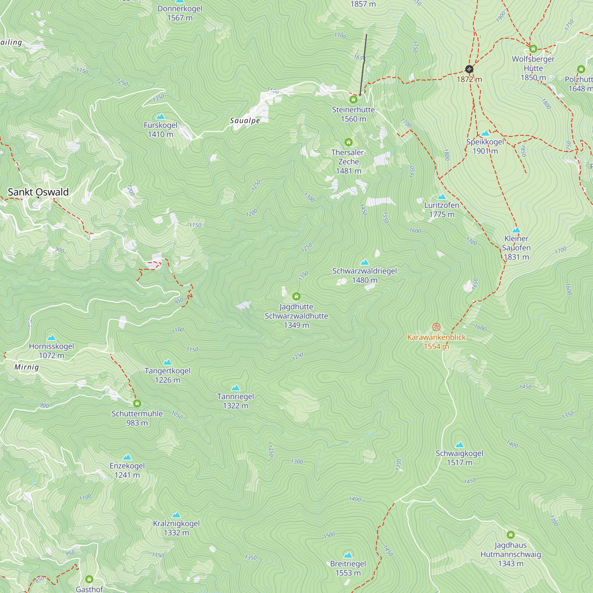 Jagdhütte Schwarzwaldhütte map