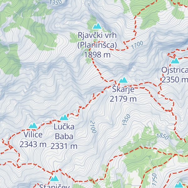 Map of Lučka Brana (Baba)