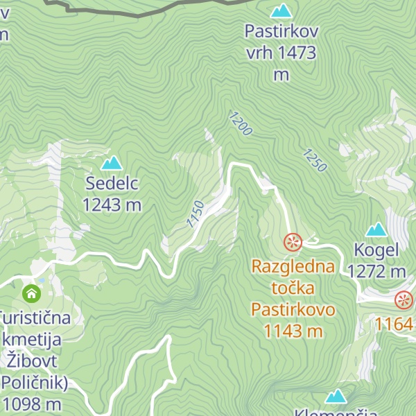 Map of Smučišče Ložekar