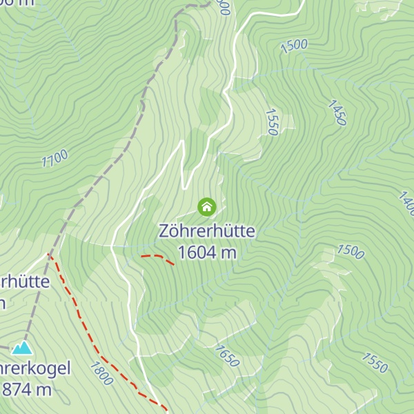 Map of Zöhrerhütte