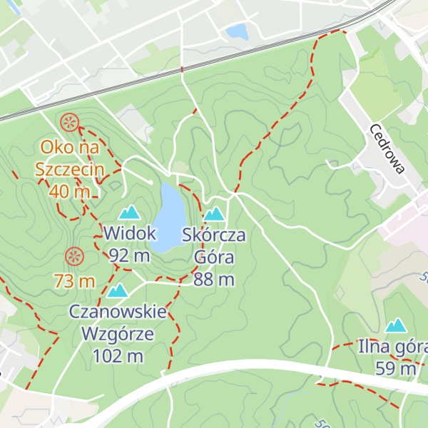 Map of Skórcza Góra