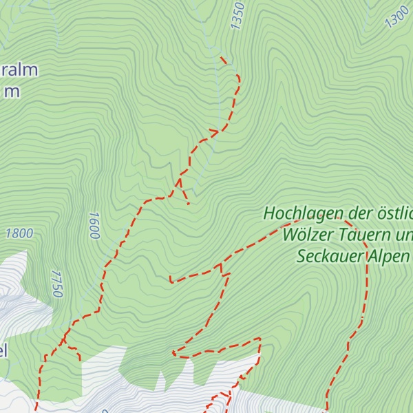 Map of Hühnerkaralm