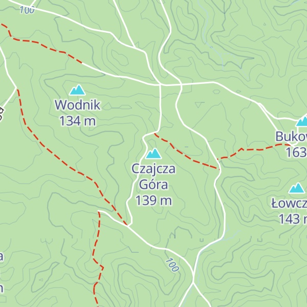 Map of Czajcza Góra