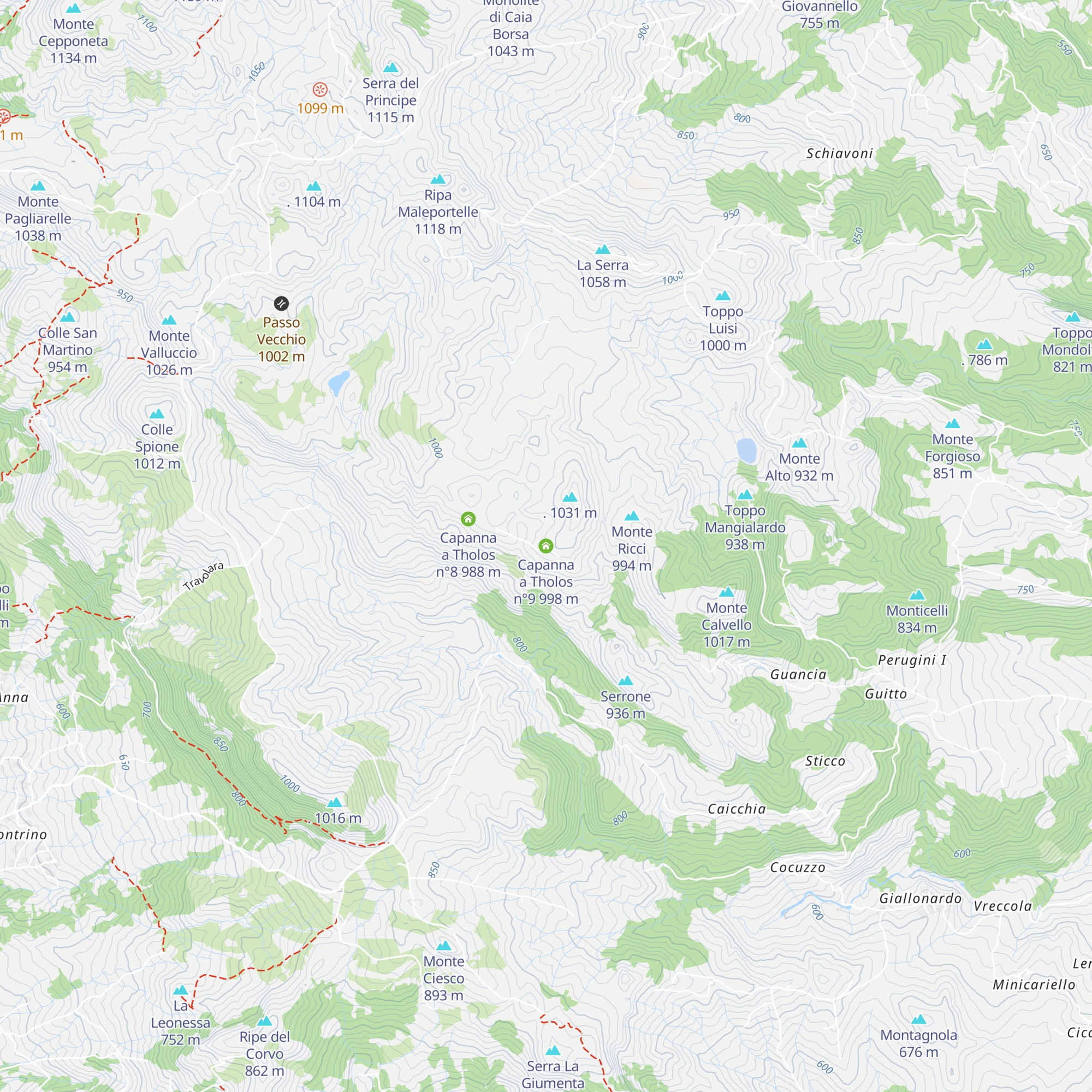 Capanna a Tholos n°9 map
