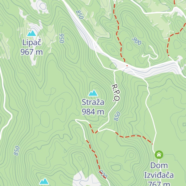 Map of Straža