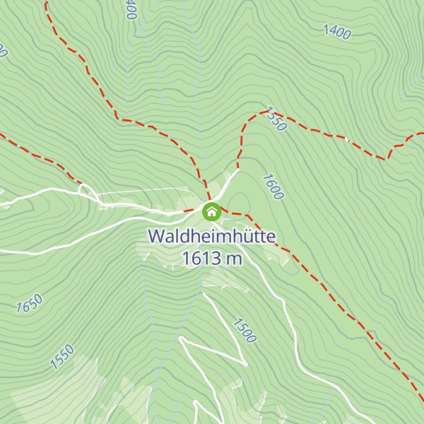Map of Waldheimhütte