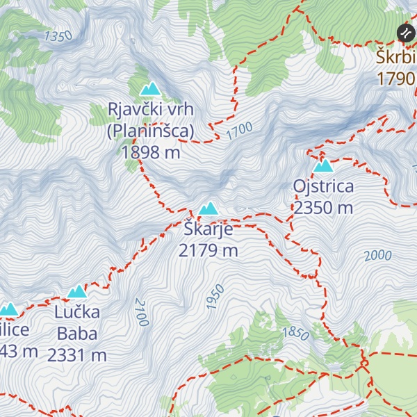 Map of Škarje