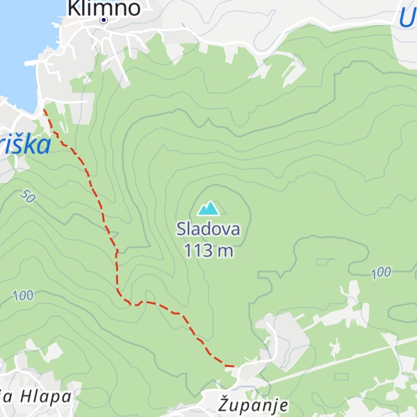 Map of Sladova