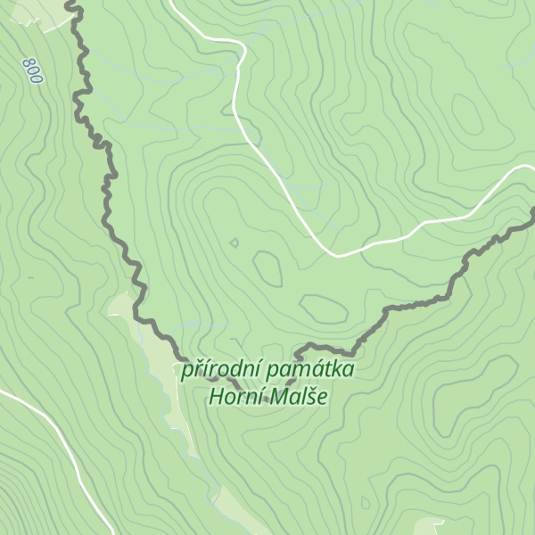 Map of K.858 [Pohorská Ves-Dolní Příbraní]