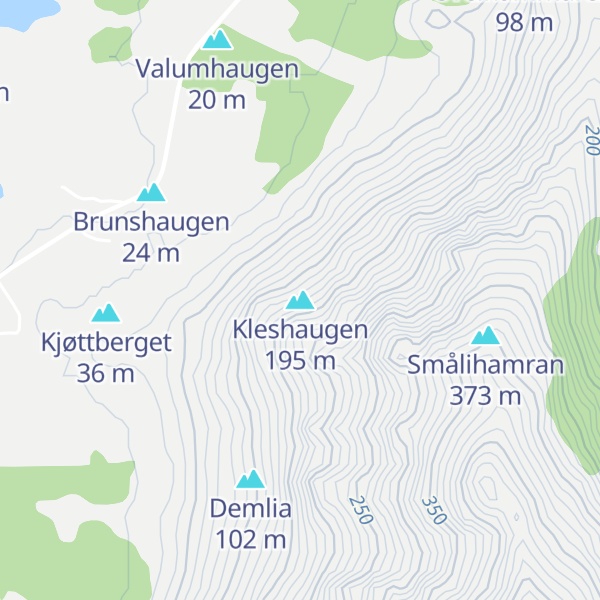 Map of Kleshaugen