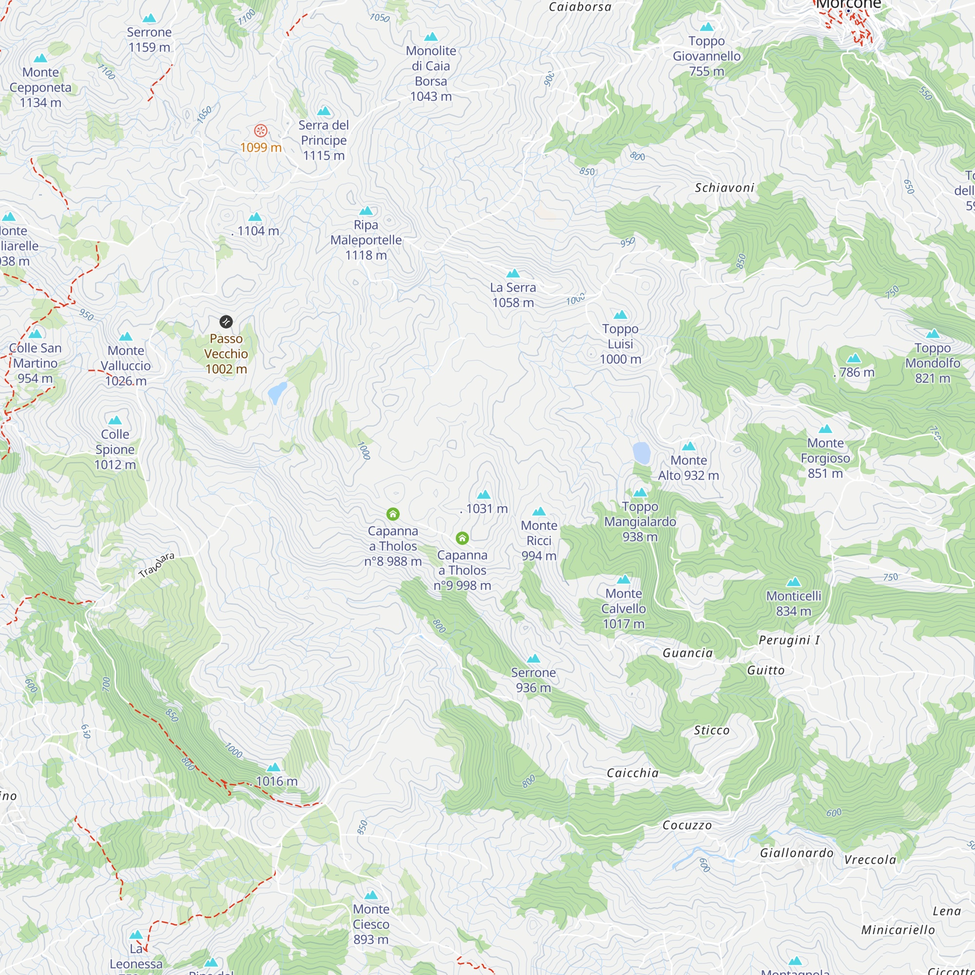 Capanna a Tholos n°10 map