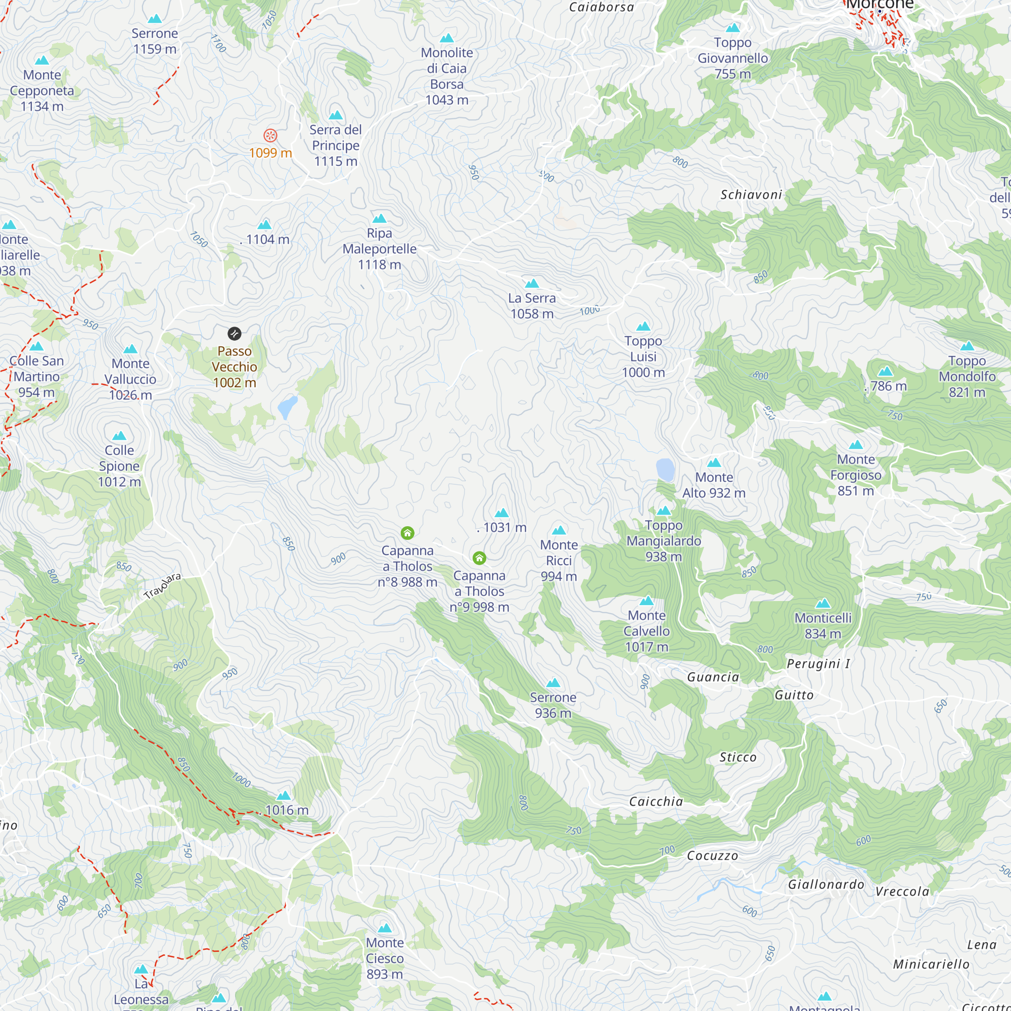Capanna a Tholos n°10 map