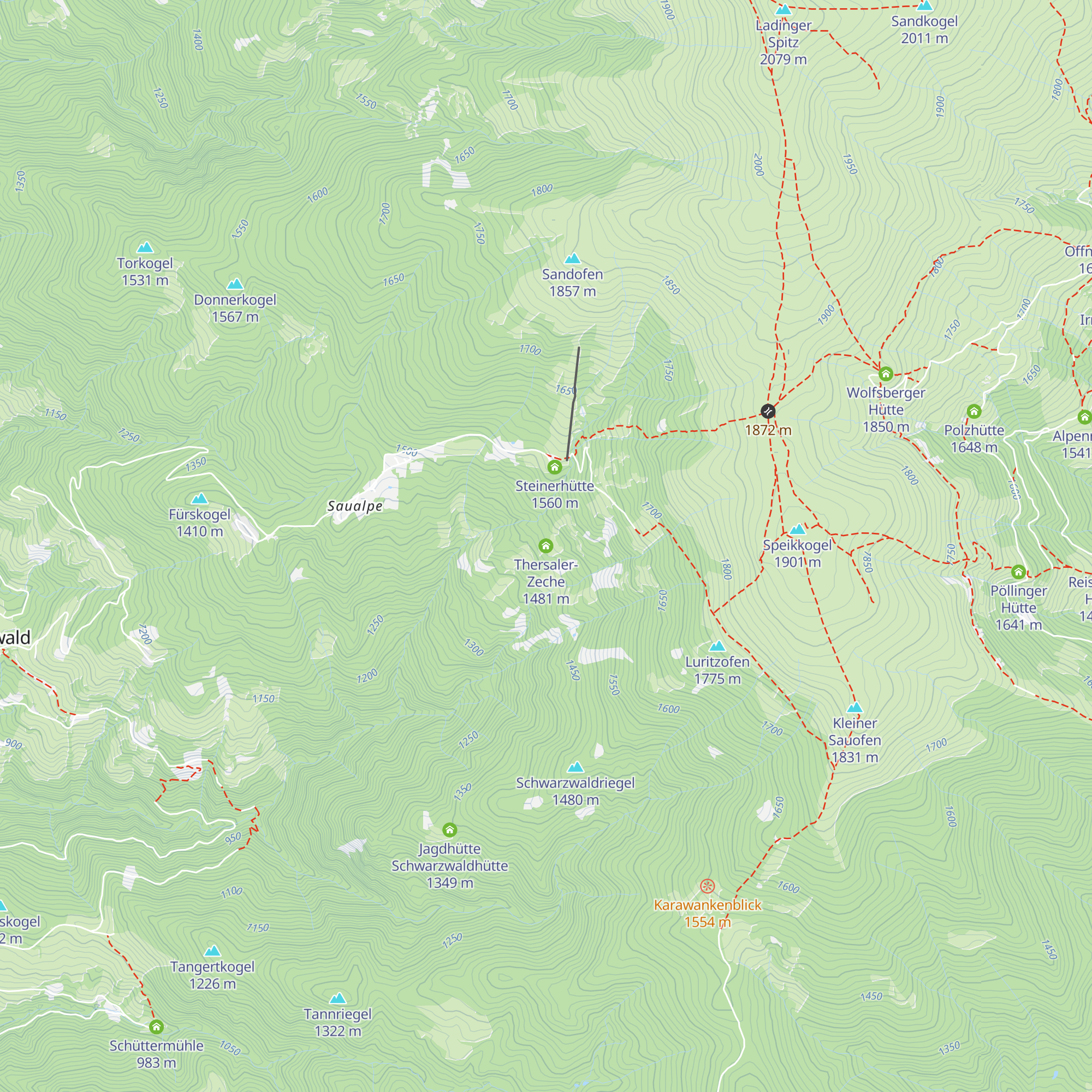 Thersaler-Zeche map