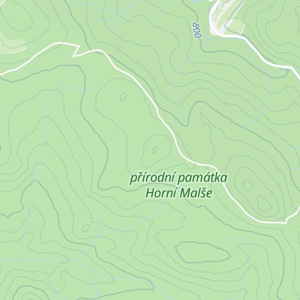 Map of (Cikánská paseka) [Pohorská Ves-Dolní Příbraní]
