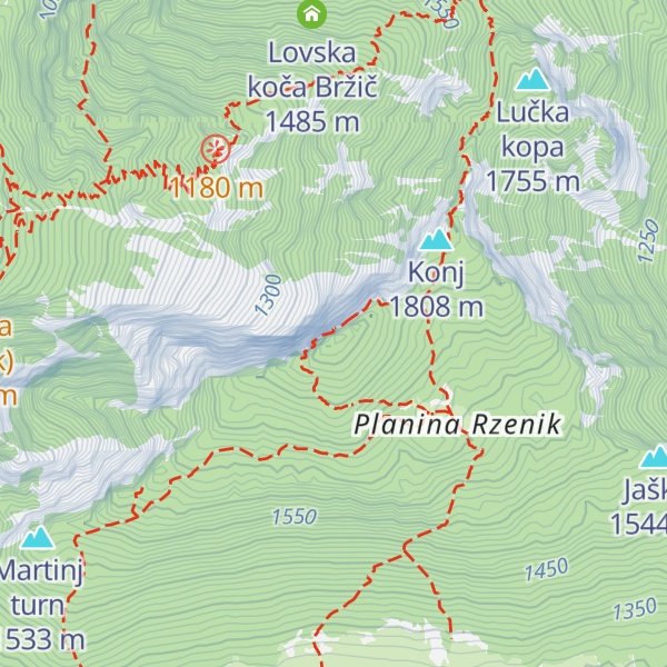 Map of Rzenik