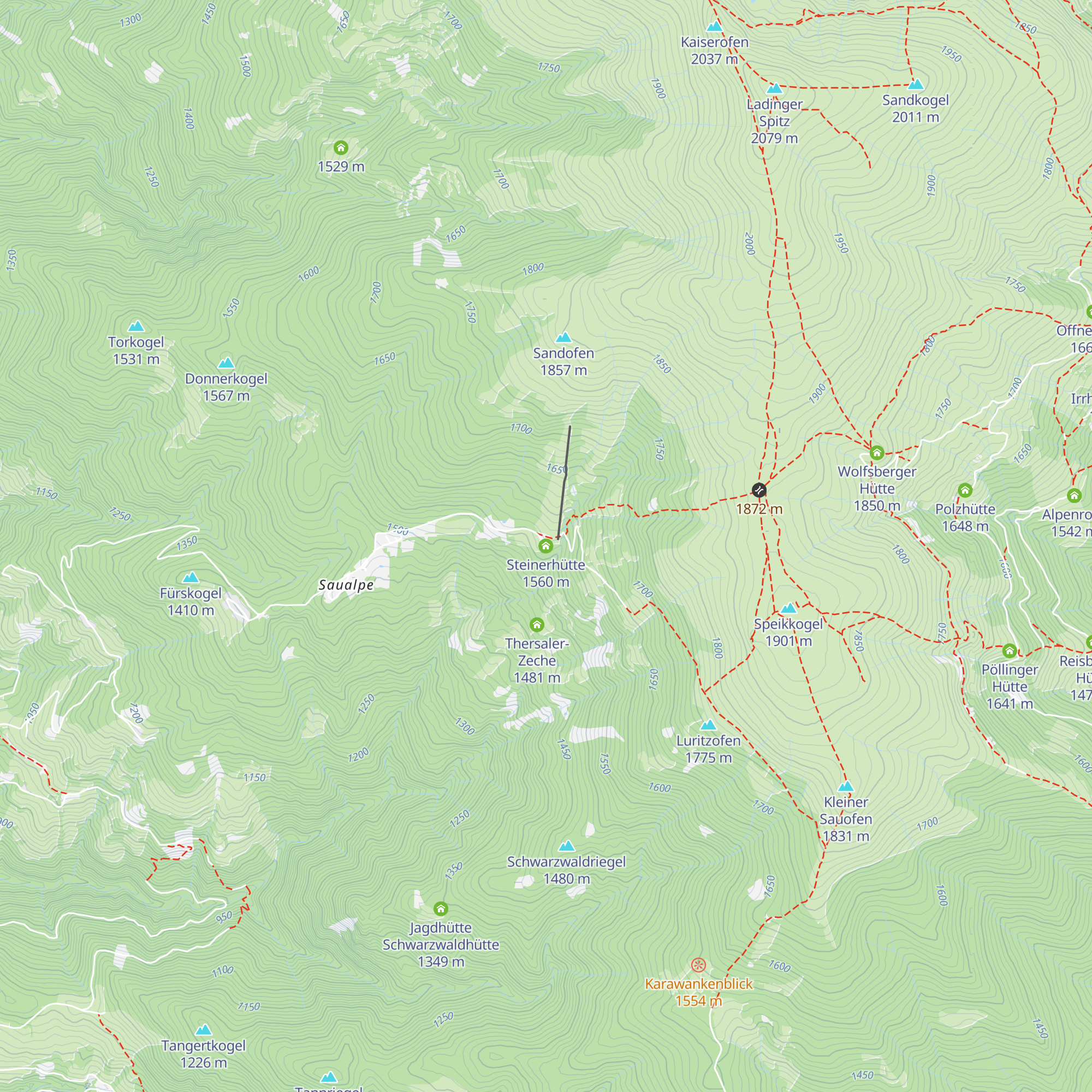 Steinerhütte map