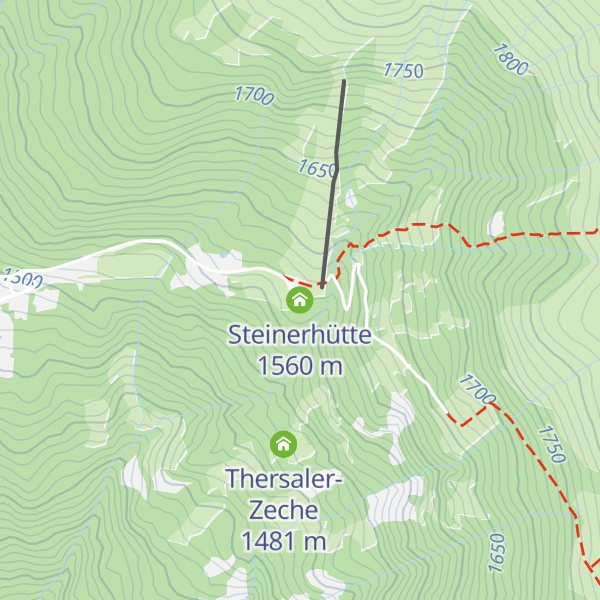 Map of Steinerhütte