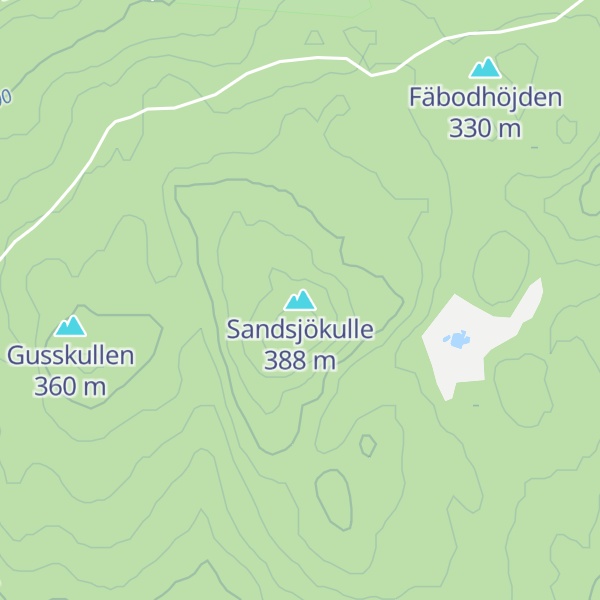 Map of Sandsjökulle