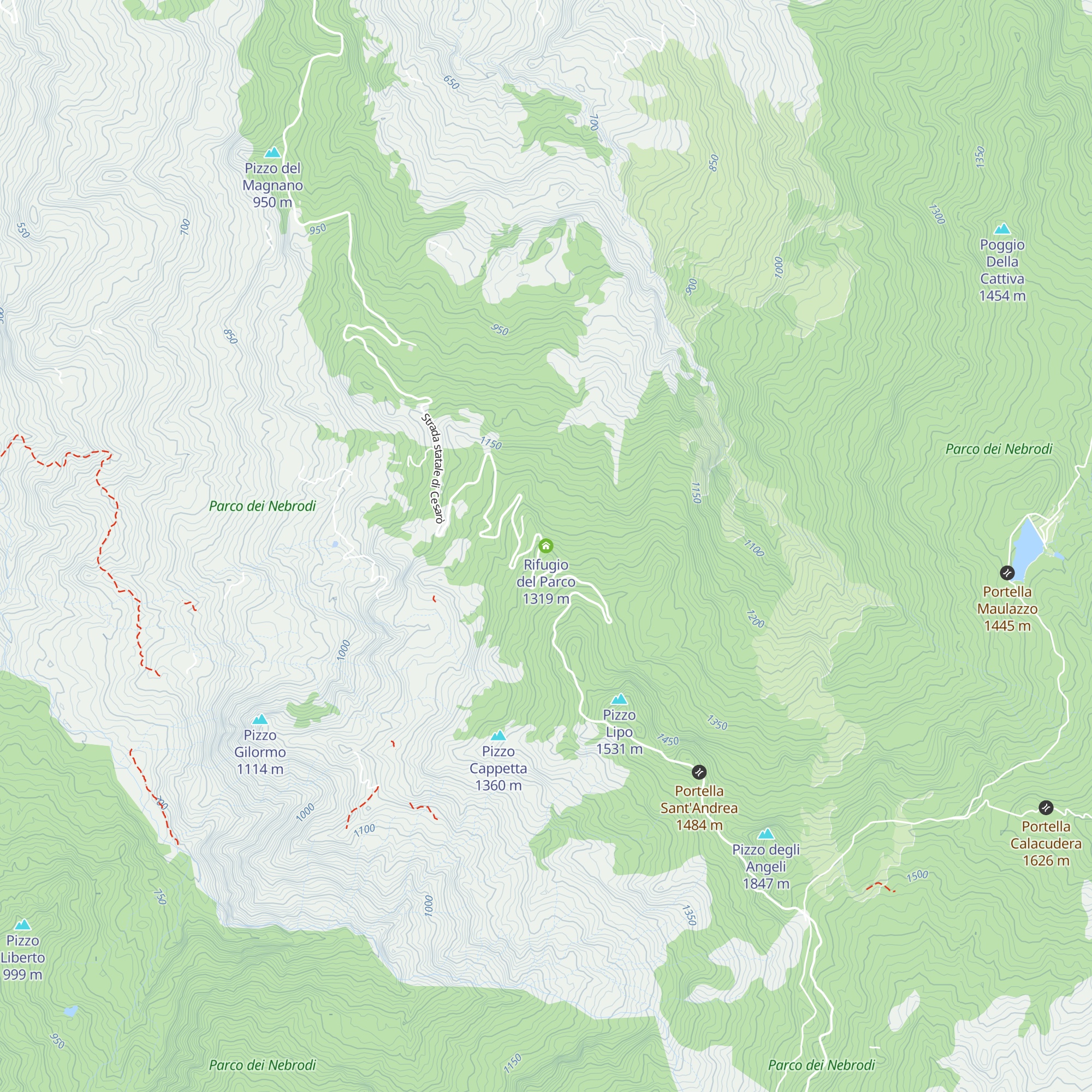 Rifugio del Parco map