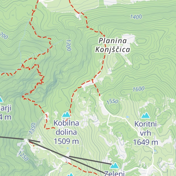 Map of Lovska koča Konjščica