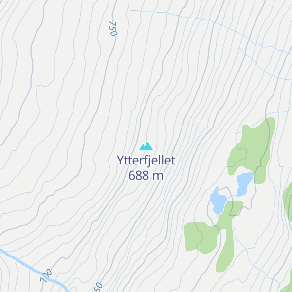 Map of Ytterfjellet
